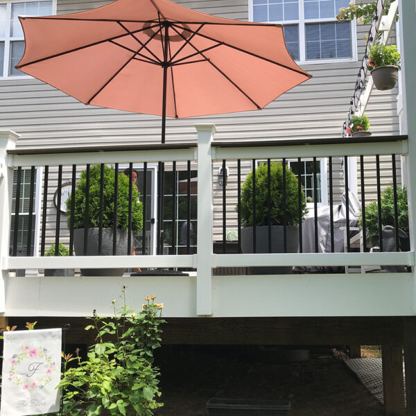 Halton White vinyl railing
