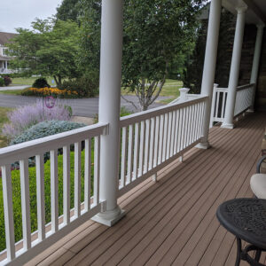 Harrington white vinyl railing