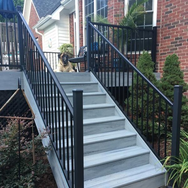 Sterling black aluminum stair railing